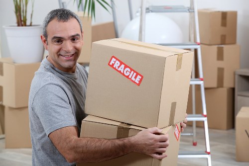 Moving home preparation in Roehampton with packed boxes