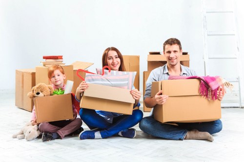 Local moving service for house removals in Roehampton on a residential street