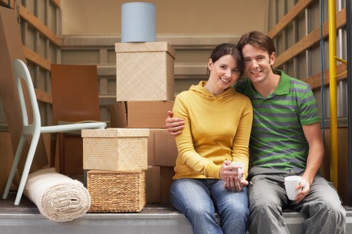 Packing and loading furniture during house removals in Roehampton