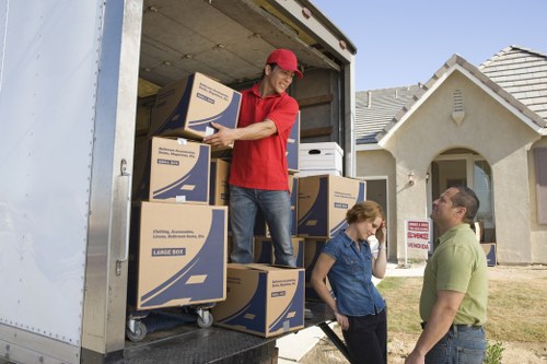 Careful sorting of reusable household items for charity donation during a move