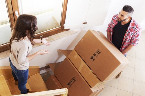 Customer reviewing a removals booking and payment details