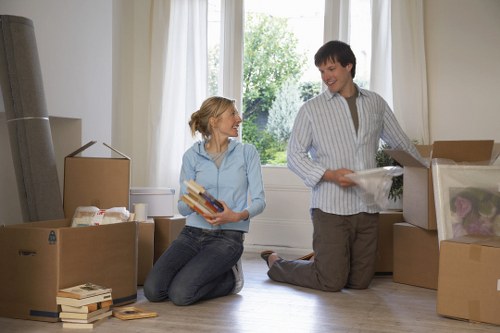 Van loading for a cubic-yard based house move